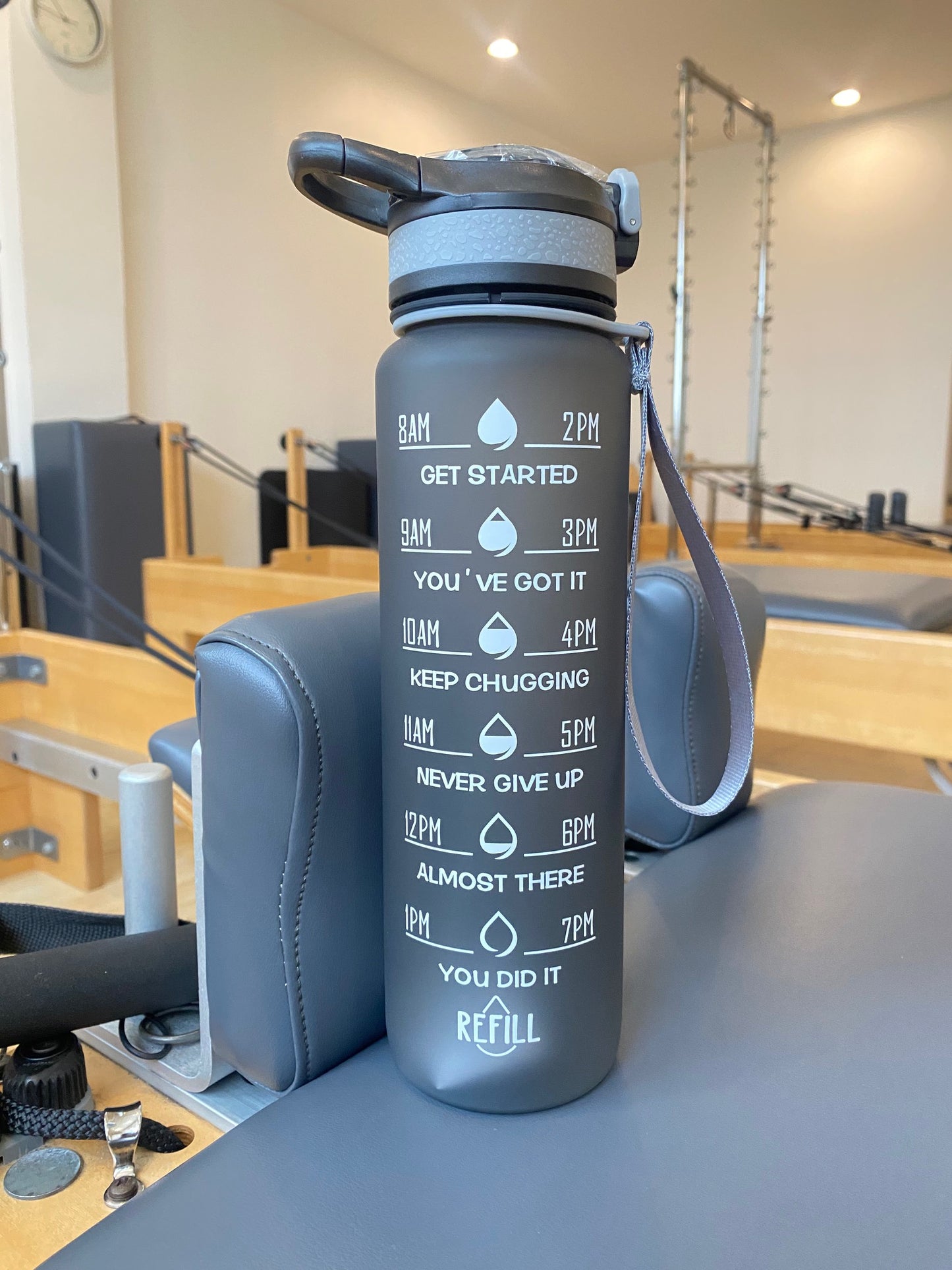 Botella de agua deportiva