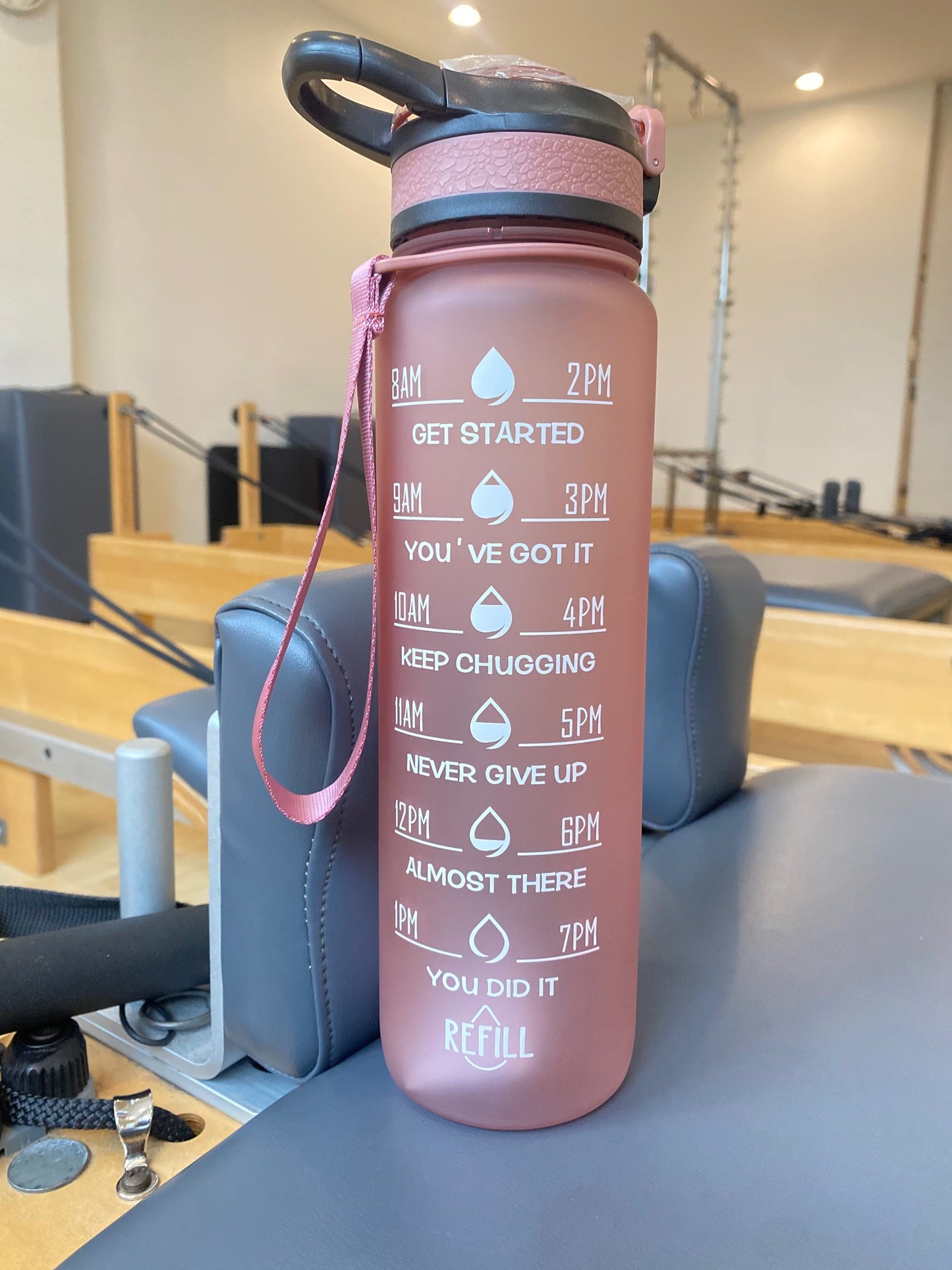 Botella de agua deportiva