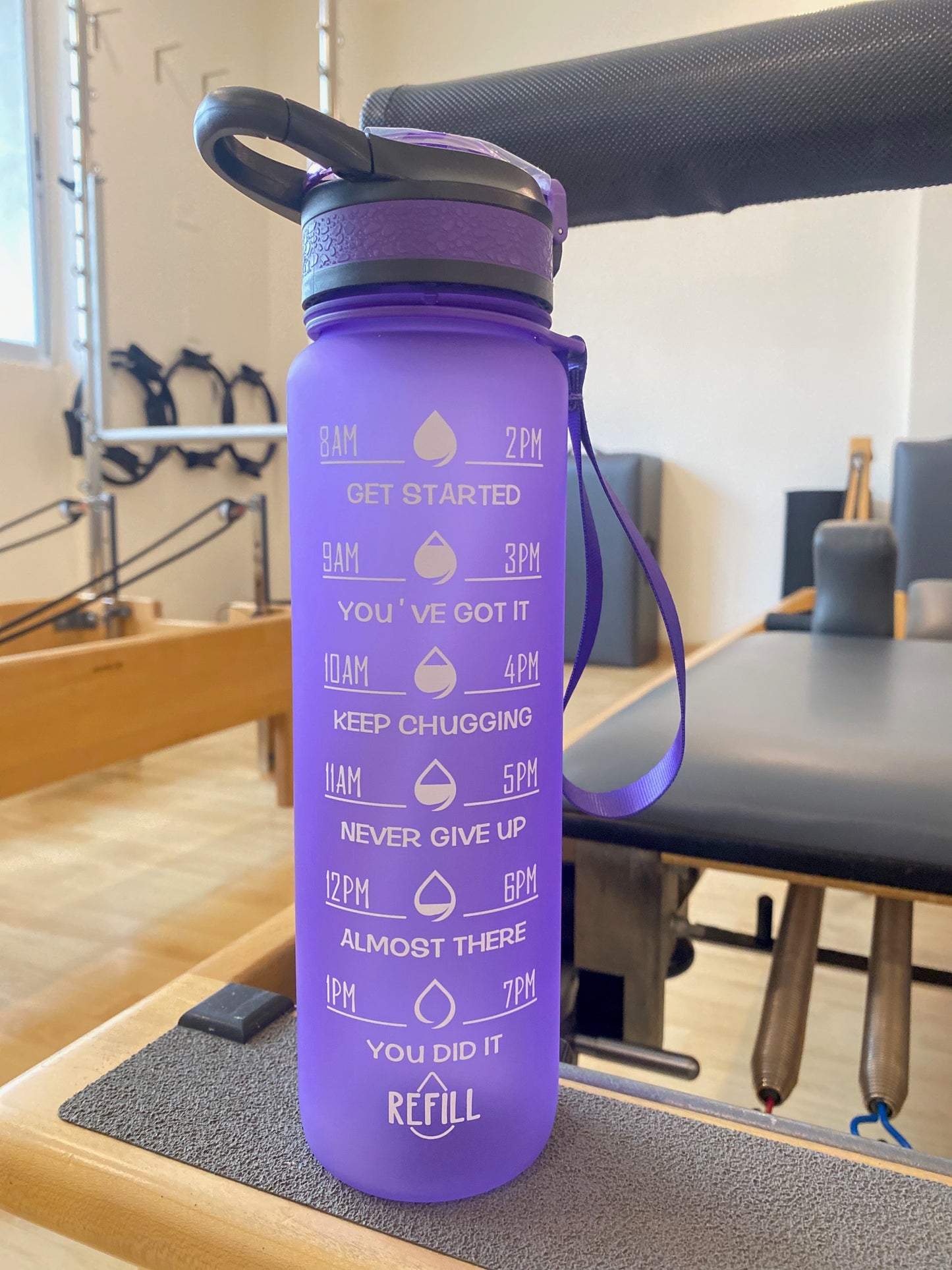 Botella de agua deportiva