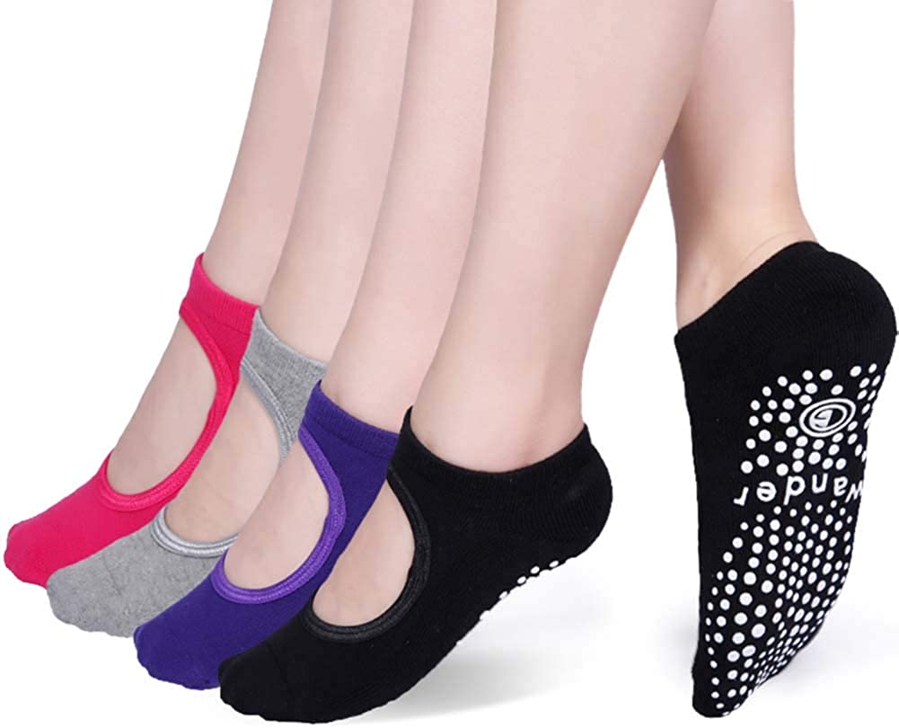 Medias anti deslizantes de dos colores, talla única Wander